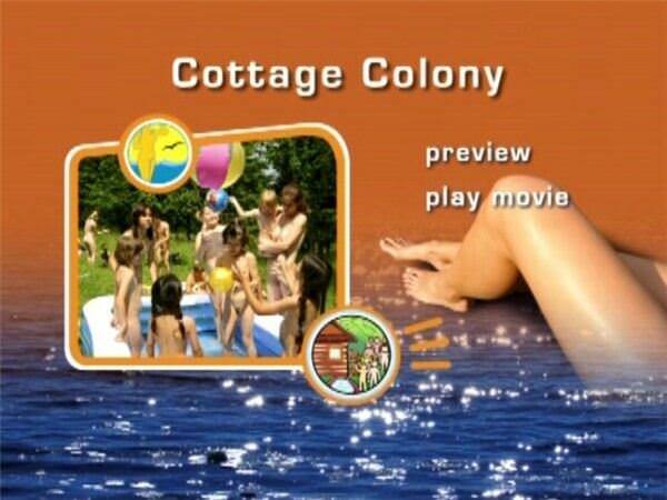 Colony of naturist outdoors in the cottage small town [Pure naturism]