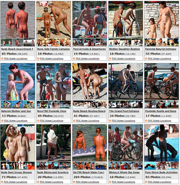 FKK water locations (set 4) - family nudism adult and young [Pure naturism]