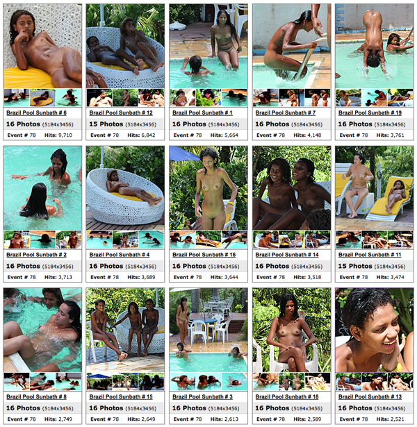 Brazil family nudism - Brazil Pool Sunbath [Pure naturism]