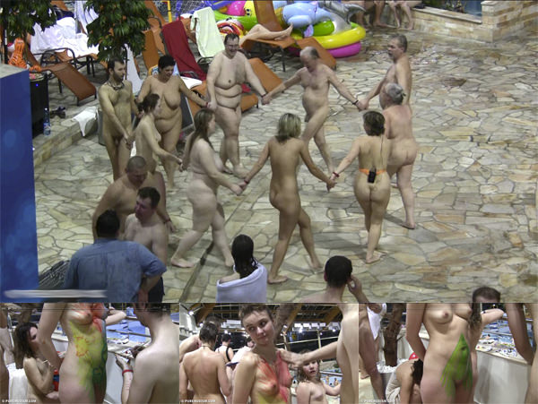 The company of nudists in the pool (Purenudism Video HD) [Pure naturism]