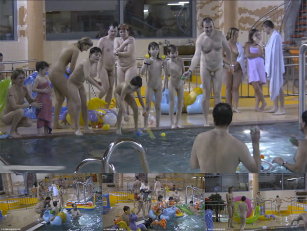 Family rest of nudists in a sauna (Purenudism HD video) [Pure naturism]