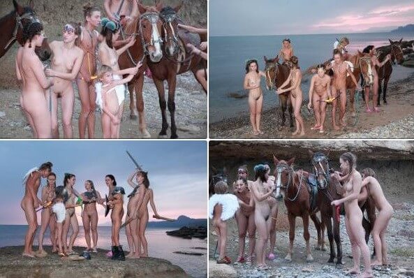 Mystical Horsey Riders Series photos - Living in harmony and tranquility is the goal of naturists