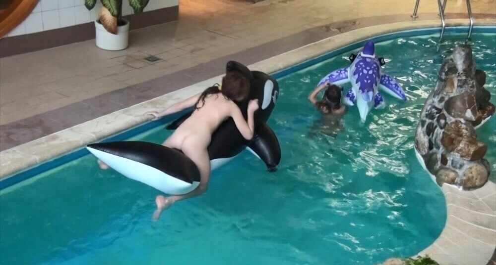 Naturism in the pool Full HD - People seek self-development and peace of mind through nudism