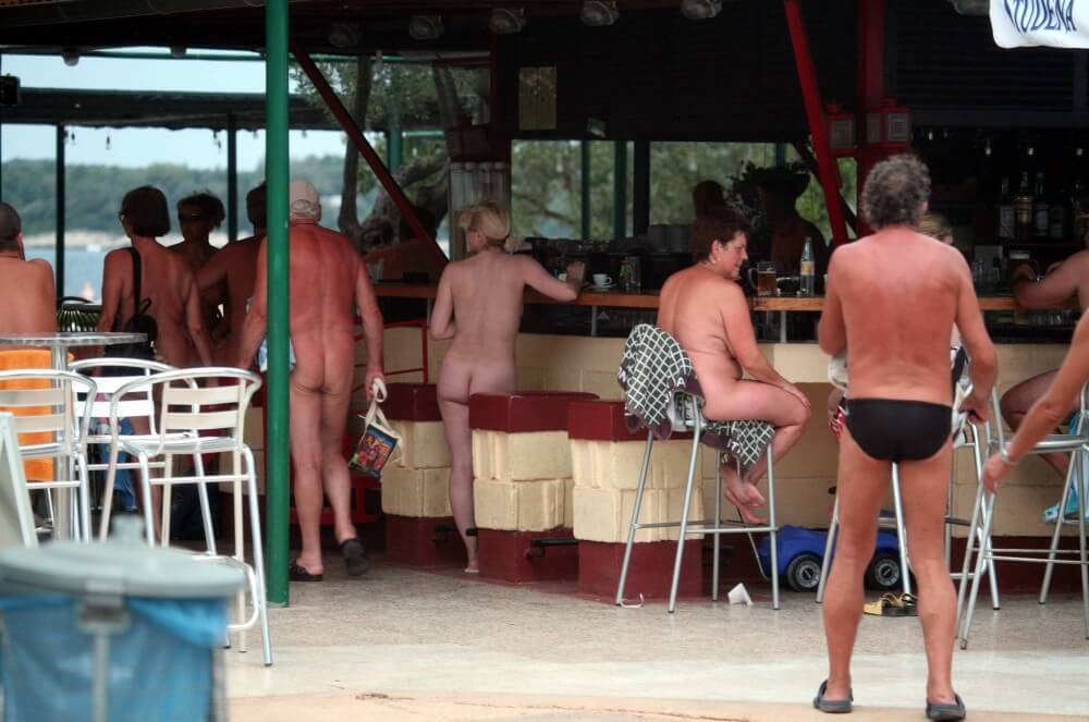 Outdoor diner view - Nudists strive for tolerance and respect for others