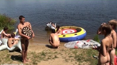 Nude and hot summer day video - A closed community of naturists