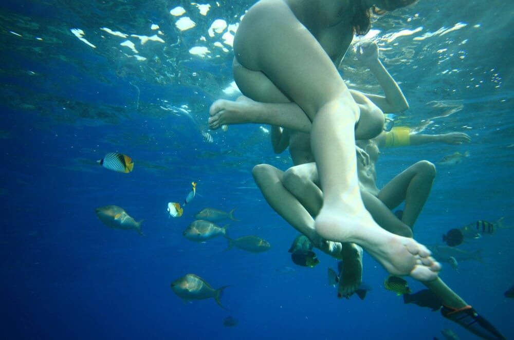 Egyptian Snorkelers Part - Living in harmony and tranquility is the primary goal of naturists and nudists