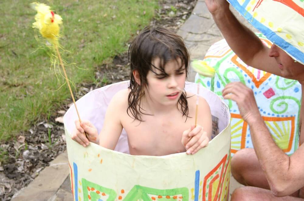 Easter 2X Eggs Outdoors photos - Not being afraid of nudity is the path to inner freedom and harmony