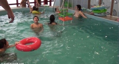 Indoor Swim Exercise 2 Full HD video - Rejecting Swimsuits