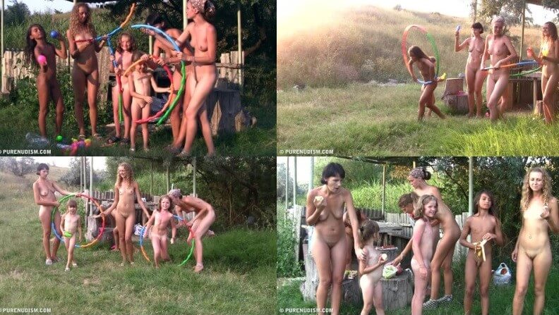 Countryside lounging 2 Full HD video - Naturism helps accept everyones differences and unique qualities