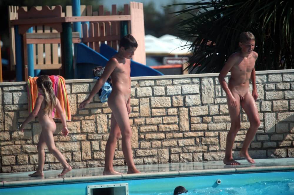 Naturist Pool Assortment photos - Many naturists are members of Green parties or various environmental movements