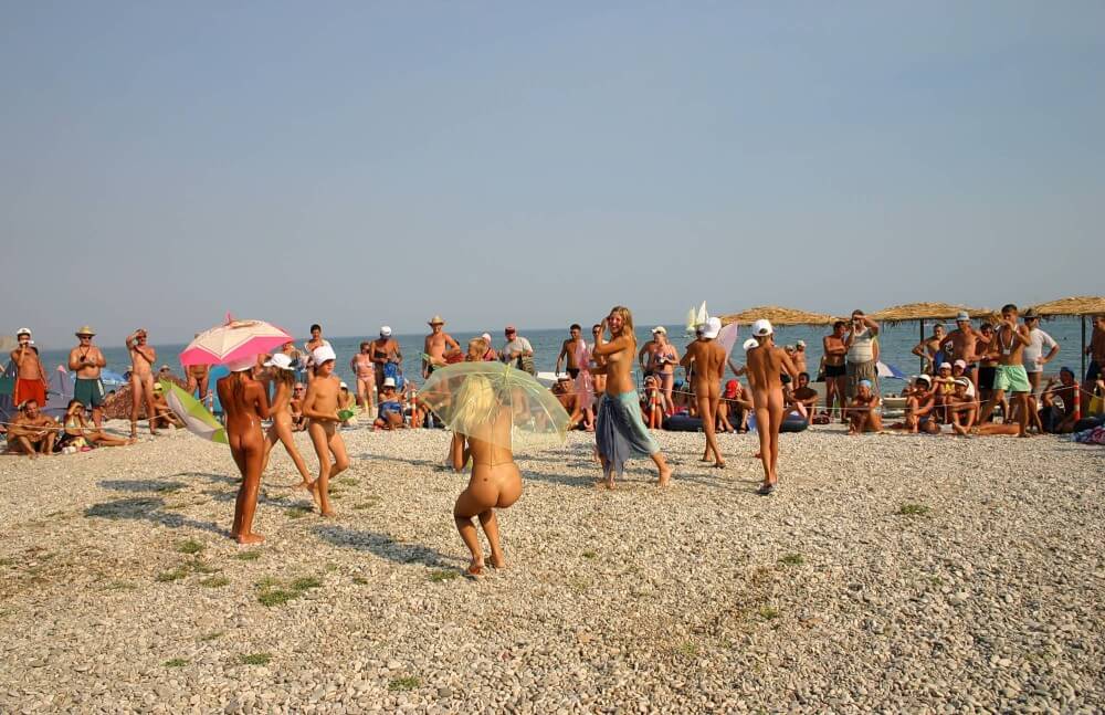 Ribbon and Umbrella Dance pics - Striving for harmony and peace of mind is the essence of naturism