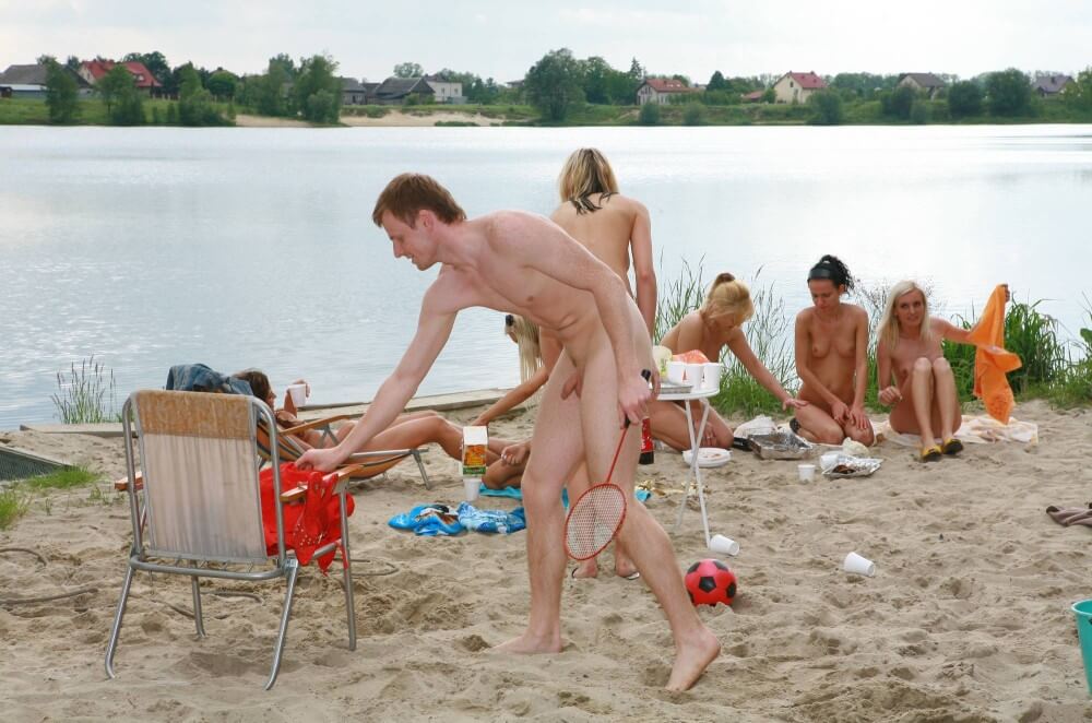 Lakeside Outdoor Activity photos - A nude person strives for inner harmony and peace of mind