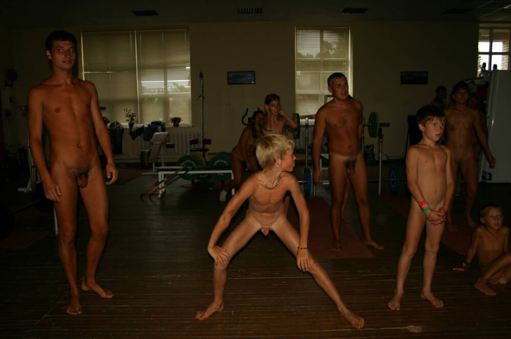 Family Gym Nudist Stretch pics - Nudists appreciate and love nature