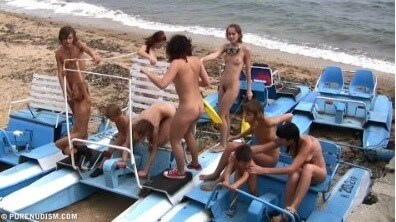 A group of naturists at sea - Openness to the world and new ideas is a defining trait of naturists and nudists