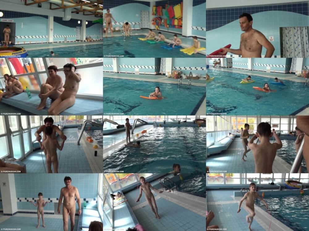 Poolside activities 2 Full HD - Types of recreation in nudist and naturist resorts and parks