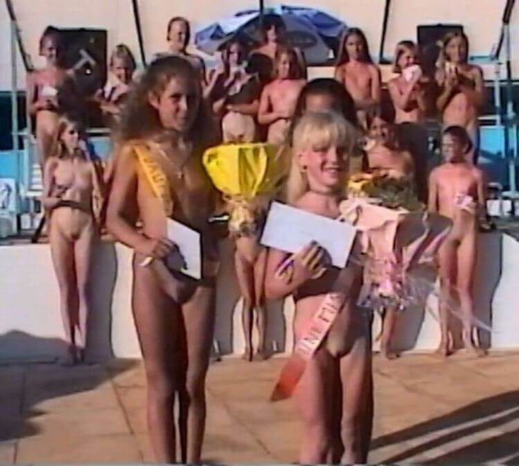 Poolside Pageant Classics Full HD video - People come together in unity with nature to take off their clothes