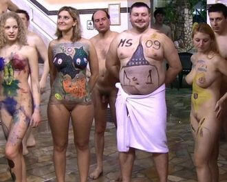 AquaPark Pageant Night Full HD video - Happiness is achieved through embracing naturism